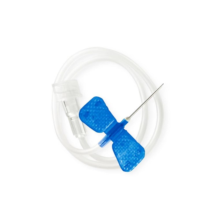 Paquete individual desechable de aguja médica para el cuero cabelludo, punta roma estéril, 21g, 23g, sistema de infusión de vena del cuero cabelludo