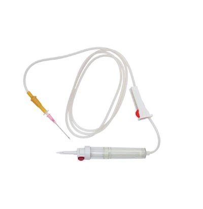 Transfusión intravenosa estéril disponible al por mayor médica el 150cm con la aguja